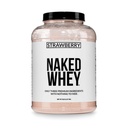 NAYWYD Strawberry Whey Protein - Semua Natural GROY Fed Whoin Powder + DRY Strawberry + Coconut Sugar- 5lb Bulk, GMO-Free, Soy Free, Gludten Free.