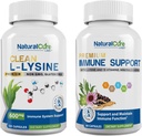 Bundle Natural Cure Labs: Clean L- Lysine + Immune Support