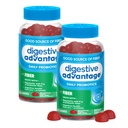 Adviously Prebiotic Fiber Suplemen Strawberry Flavor Gummies dengan Progories for Women & Men Digetical Health, Regularitas Dewasa dan Kesehatan Gut, 60 Count (2 Pack)