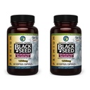 Amazing Herbs Premium Black Seed Oil Capsules - Potency High, Cold Menekan Nigella Sativa Aids in Digetical Health, Imune Dukungan & Fungsi Otak - 60 Count, 1250mg (Pack of 2)