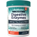 NewRhythm Digetical Enzymes 245 mg, dengan Propoletic and Pregrance, Plant Based, 7 Key Enzymes, Divalry, Nutrient Absorpsi, Protease Amylase & Lipase, 60 Vegan Capsules