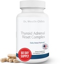 Dr. Westin Childs - Thyroid Adrenal Reset Complex 124; Herbal Support dengan Glandulars & Rhodiola (adaptogens) untuk Stress, Cortisol, Fatigue, Energy in Women with Hypotyroidism 120 Ct