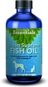 Esensial Esensial Laut Air Supreme Fish Oil untuk Anjing & Kucing - Rich in Omega 3, Skin and Coat Health, Fish Oil Liquid Suplemen, Herbs Kelas Manusia - 8 Oz