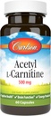 Carlson Labs Acetyl L- Carnitine, 500mg, 60 Kapsul