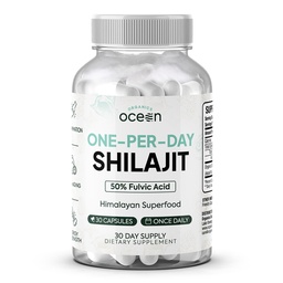 Organics Ocean One-Per-Day Himalayan Shilajit Capsules, 30 Capsules