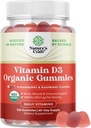 Natuture Craft Organic Vitamin D Gummies for Adults - Daily Ammune Dukung Gummies with Vegan Vitamin D3 2000IU - USDA Organic D3 for Adults Wellness Non GMO Gluten Free 2 Month Supply