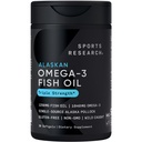 Penelitian Olahraga Triple Power Omega 3 Minyak Ikan 1250mg dari Wild Alaska Pollock - Burpless Fish Oil Suffel - 3 EPA & DHA