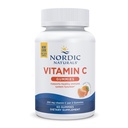 Nordic Vitamin C Gummies, Tart Tangerine - 60 Gummies - 250 mg Vitamin C - Imune Dukungan, Antioksidant Protection, Child Growth & Development - Non-GMO, Vegan - 30