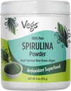 Spirulina Powder Organik - Blue Green Algae Plant - Dibased Superfood Blend - Antioksidant- Rich with Chlorofil, Vitamin & Minamins for Cleansing, Energy & Imunity Dukung - Vegan, Non-GMO - 8 oz