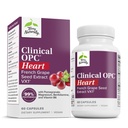 Terry Course Clinical OPC Tambahan Kesehatan Jantung dengan Magnesium, Vitamin B6, Ekstrak Benih Grape - Tambahan Diet untuk Kesehatan Arteri & Circulation - 60 Kapsul