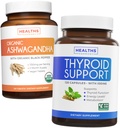 Bundle of Thyroid Dukung & Ashwagandha - Revive & Thrive Pack - Thyroid Dukungan dengan Iodin (Non-GMO) Meningkatkan Energi & Organic Ashwagandha dengan 1350mg Ashwaganda Root Powder Per Serve