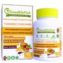 Premium Turmeric Capsules dengan Ginger dan Black Pepper. Suplemen Turmeric dari Curcumin 95% Curcuminoid & Ginger Root AlNatural NonGMO tanpa Pawder Rice NO Stearate NO Silica NO Gluten 90ct