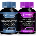 WELLNESS LABSRX Resveratrol Capsules 1000mg - Nattokinase Suplemen - 5000 FU