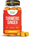 Suplemen Turmeric - Kompleks C3 + Ginger Root for Gut & Joint Health - Suplemen Kursum Turmeric Natural 95% Curcuminoid. Berisi 260mg Tumeric Extract. 60 Mango Flavor Turmeric Gummies