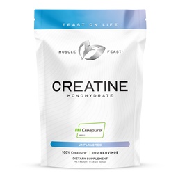 Muscle Feast Creapur Creatine Monohydrate Powder, Vegan Keto Friendly Gluten- Free, Mass Gainer, Muscle Replement dan Trusted Creatine for Muscle Growth, Creatine Powder, Unflashing, 500g