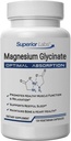 Lab Superior Magnesium Glycinate 1250 mg, High- Absorpsi, Pure Non-GMO, Supports Quality Sleep, Eases Muscle Cramps, Bone & Heart Health, 120 Veg Caps
