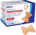 Fleksible Fabric Bandages - Flex Fabric Adhesive Bandages Fingers-Care and to Protect Wounds from Infeksi - (100 Count Box)