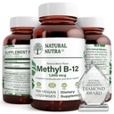 Metode Natural Nutra Vegan B12 10000mcg, Support Heart Health Booster, Gluten Free, Dukung Transformasi Energi, Enhance Immune Response, Bantuan Fungsi Otak, 100 Vegan Lozenges