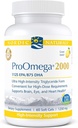 Nordic Averal ProOmega 2000, Lemon Flavor - 2150 mg Omega-3 - 60 Soft Gels - Ultra High- Potency Polency - EPA & DHA - Promotes Brain, Eye, Heart, & Imune Kesehatan - Non-GMO - 30 Servis