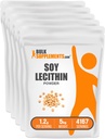 BulkSuplements.com Soy Leethin Powder - Suplemen Lecithin, Lecithin Powder Grade - Gluten Bebas, 1200 mg per Serving, 5kg (11kg) (Paket 5)