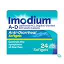 Imodium A-D Fast- Akting Anti- Diarriswer Softgels, Loperamide HCl 2 mg, Travel Estimate Relief Medicine for Dewasa, 24 Count, AntiDiare Pil, Abad 12 +, Easy to Swallow