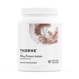THORNE - Whiy Protein Isolate - Balanced Amino Acids Profile dengan BCAAs - 21 Grams of Easy to Digest Whey Protein Powder - NSF Disahkan untuk Sport - Chocolate - Gluten & Soy- Free - 30 Servings