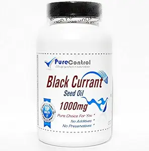 Black Currant Seed Oil 10000mg / / 180 Capsules / / Pure / / oleh Suplemen PureControl