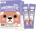 BHK 's Baby Probiotic Powder, + Vitamin D, Reduces Colic, Gas & Spit-ups, Healthy Poops, Reduces Crying & Crissing & Promotes Digetical Comfort, Newborns, Bayi & Bayi & Bayi, 30 Tongkat