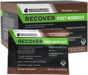 BODi Recover Whey Protein Powder Blender-Postout Chocolate Whiy Suplement for Muscle Recovery with 20g Protein, BCAAs, PCAMEate Extract - Fast Recovery - 18 Serving Packets