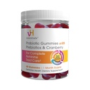 vH Esensial Promitic Gummies dengan Pregities & Cranberry, Ekstraksi Terkonsentrasi untuk Kesehatan Tract Uriner, Mendukung keseimbangan Microflora Vagal untuk Tract Feminum Sehat, 60 Count