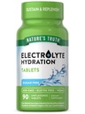 Nature 's Truth Electrolite Tablet nomor 124; No Sugar 14; 90 Count 124; Vegan, Non-GMO & Gluten Free Hidration Suplemen = Dengan Mineral