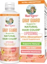 MaryRuth Organics Gray Guard Liposal, Support Natural Hair Color, with Copper & Pantothenic Acid, Holy Basil & Tradisional Herbs, Vitamin E & Vitamin B untuk Overall Health, Ages 18 +, 15.22 Fl oz