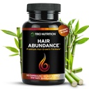 Rambut TRIO NUTRITITION Abundansi 124; Pendukung Vitamin Alam untuk Pembangunan Rambut, Nails Kuat dan Kulit Lancar 124; Boosted dengan Collagen, Keratin, Zinc & Selenium 124; Biotin 10000mcg 12430 Hari Supply