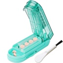 Johnbee Pil Cutter Splitter untuk Pil Kecil dan Kecil, Pil Larger. Adjustable Pill Splitter Accurately Cuts Multiple Pills at Once. Non- Slip Silicone Edge (Danau Biru)