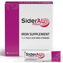 SiderAL Prenatal Vitamin for Women 124; Clinically Proven Iron Suplement for Women with Folic Acid, Vitamin C, D, B6, & B12 124; Trusted Multivitamin for Pregnancy & Energy Dukung 12430 Powder Sticks