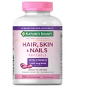 Nature 's Bounty Rambut Skin dan Nails 5000 mcg dari Biotin - 250 Tablets Lapisan Ekstra Kekuatan