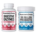 Physician 's CHOICE 100 Miliar + Digetical Enzyme 60ct Bundle - Advanced Gut Health Support