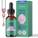 JoySpring Potty Wise Drops - Relief Sembelit Alam untuk Anak-anak & Toddlers - Elderberry, Licorice Root Extract, Benih Fennel & Senna - Sugar- Free Vegan Clind Suffid Support Suplemen (1 fli oz) 30 Pelayan