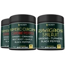 Bundle 7in1 Turmeric Curcumin & 5in1 Ashwagandha Shilajit Supplemen