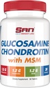 SAN Premium Glucosamin Chondroitin dengan Kompleks MSM untuk Dukungan Gabungan - Formula Alam untuk Joints Sehat dan Mobilitas. 30 Hamba