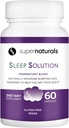 Solution Health Sleep, Sleep Supplemen Untuk Orang dewasa, Magnesium dan Melonalin untuk Dukungan Tidur Alam Menyediakan, Gegan Ingredians, Gluten- Free Magnesium Suplemen, 60 Kasules