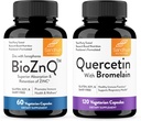 "Sandhu 's Zinc Supplemen" dengan "Superior Absorpsi" & Quercetin "dengan Brom0000mg Per Serving Bioflavonoid Superior Superior"