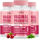 Produksi Vaginal Baru untuk Perempuan dengan Presesi, Ekstrak Cranberry, dan Campuran Probiotik Lactoillus, Mendukung Keseimbangan PH Sehat, Kontrol Odor, Vaginal Flora - 180 Kapsul
