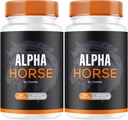 (2 Paket) Alpha Kuda, Alpha Pill for Men, Alpha Horse Kapsul, Alpha Horse Suplemen, Alpha Horse Vitamin All Natural Premium Formula, Alpha Horse Supplemen, 120 Capsules selama 2 Bulan
