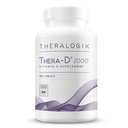 Theralogix Thera- D 2000 Vitamin D Suplement - 2.000 IU (50 mcg) Vitamin D3 Tablet - 180-Day Suppply - Suplemen Dukungan Imune & Men - Aids Bone & Heart Health - NSF Certified -180 tablet