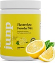 JUNP Electrolytes Powder No Sugar No Carbs - Lemonade Keto Electrolite Drink Mix - Potasium & Salt Hydration Powder Electrolites - Zero Calorie Sugar Free Electrolite Powder, Kosher, 90 Servis