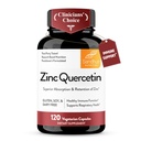 Suplemen Absorpsi Tinggi Zinc Quercetin 120 Capsules Vegetarian (Pack of 1); Suplai Absorpsi Tinggi Zink untuk Ilegal dan Seasonal Allergy 124; Antioksidant Immune Dukungan bagi Pria dan Perempuan; Mudah ditelan