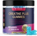 Totaria Creatine Monohydrate Gummies for Men & Women 5000mg Sugar Free Pre-Workout Creatine for Muscle Strength, Muscle Builder, Energy Boost, Vegan, Blueberry Flavor, 120 Count