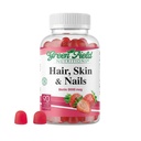 Nuklir Greenfield - Halal Biotin Gumi Vitamin for Hair, Skin and Nails, Support Fat Metabolisme, Hair Growth, Strong Nails & Clear Skin, Ganatin Free, Non-GMO, and Gluten Free - 90 Gummies