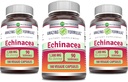 Amazing Formulas Echinacea 124; 1300 Mg 124; Veggie Capsules Suplemen; Non-GMO 124; Gluten Free 124; Dibuat di AS (3 Pack 124; 180 Count)
